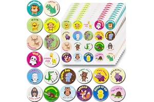 SMALUCK Reward and Motivational Stickers for Kids, Teacher's Rewards - 1.5in/38mm Diameter, Classroom Supplies