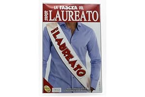 LET'S GO BY G.O. SRL LSG - FASCIA LAUREA / GRADUATE / PRUFUNG. Gadget scherzoso, idea regalo per Laurea, Party. (LAUREATO)