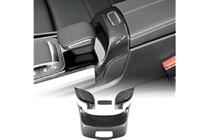 KUNGKIC ABS Auto Centrale Bracciolo Box Telaio Adesivo Decorativo Interno Compatibile con Mercedes Benz Classe B W247 GLA H247 GLB X247 2020 2021 2022 Accessori (Fibra di Carbonio)
