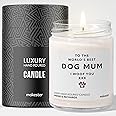 Dog Mum Candle - 220g Soy Wax with Madagascan Vanilla, Jasmine & Sugared Almond - Dog Mum Gifts for Mothers Day/Birthday - by Makester