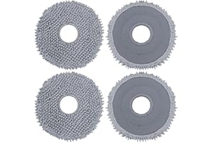 MSDAOS Rechange Serpillières Compatible avec Roborock Saros Z70/ Saros 10R/ Q Revo/Qrevo MaxV/Qrevo Master/Qrevo Slim/Qrevo Pro/Qrevo S/Qrevo Curve/Qrevo Plus/Qrevo Edge (4Pcs)