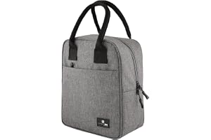 URBANFIX Insulated Lunch/Tiffin/Travel/Storage Bag | Leakproof Keeps Hot and Cold | Unisex Lunch Box Bag for Kids, Office, Picnic, School (Grey)