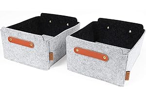MIQIO Set de 2 Cajas Gris claro pequeño