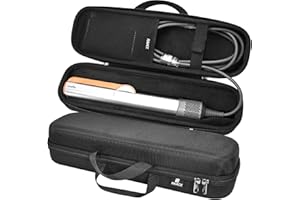 RAIACE Étui de Transport Rigide Compatible avec Le lisseur Dyson AirStrait, Sac de Rangement de Voyage. (à Vendre Uniquement l'étui) - Noir