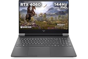 HP Victus Gaming Laptop 15-fa1000sa | Intel Core i5-12500H Processor | 16GB RAM | 512GB SSD | NVIDIA GeForce RTX 4060 Laptop GPU | 15.6 inch FHD 16:9 Display | 144Hz | Microsoft Windows 11 | Silver