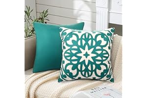 ETOLISHOP Juego de 2 Fundas de Cojines Super Suave Funda de Almohada Sala de Estar Decorativas Funda Cojin Agua Azul Fundas Cojines Moderna Geometricos Suave Confortable Fundas Cojines para Dormitorio Sofá