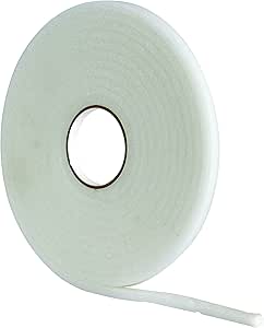 STORMGUARD White 05SR039015MW 15m Ultraseal Soft Self-Adeshive Foam Draught Excluder, L-15 Metres W-8mm H-6mm