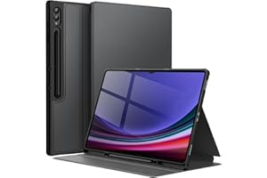 JETech Coque pour Samsung Galaxy Tab S9 Ultra 14,6 Pouces avec S Pen Porte-Stylet, Fine Folio Protecteur Tablette Housse Étui, Multi-Angle Affichage (Graphite Noir)