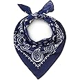 LOVARZI Bandana Scarf for Men and Women - Premium Cotton Stylish & Versatile Paisley Bandana - Perfect neck and head wear for summer, winter and sports (Cycling, Hiking, walking and running)