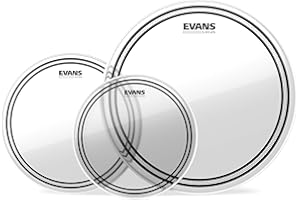 Evans ETP-EC2SCLR-F EC2S (Clear) Tom Pack Fusion 25,4 cm (10 Zoll), 30,4 cm (12 Zoll), 35,5 cm (14 Zoll) Felle