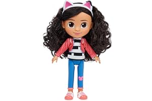 DREAMWORKS GABBY'S DOLLHOUSE Gabby et la Maison Magique - Gabby Dollhouse - Poupée Articulée 20 Cm Avec Accessoire Oreilles De Chat - Dessin Animé Jouet Maison De Poupée - Jouet Enfant 3 Ans Et +