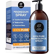 Magnesiumöl Spray – 100% Natürliches Magnesium, 60 Ml, Hilft Bei Schlaf & Muskelkrämpfen