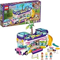 LEGO 41395 Friends Freundschaftsbus mit Bordpool und Rutsche, Spielzeug für Kinder ab 8 Jahren