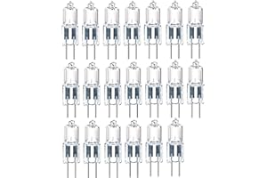 ShuoHui G4 lampy halogenowe 10 W 12 V ściemniana podstawa Bi-Pin, przezroczysta kapsułka ciepła biel żarówka