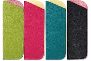 molshine Custodia per occhiali Soft Shell portatile, custodia per occhiali in pelle,custodia per occhiali per occhiali da vista Occhiali da sole piccoli