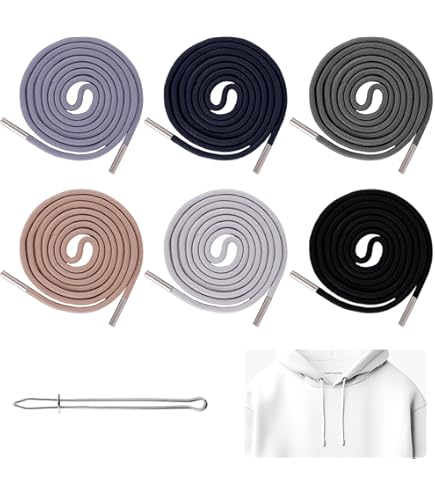 Tyqour 3er Set Jogginghose Kordeln 140cm - Ersatzkordelzug Mit Durchziehnadel