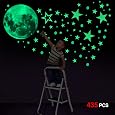 Autocollants Phosphorescents Ciel étoilé - 435 Pièces Lune Et étoiles - Brillent Dans Le Noir - Décoration Chambre Enfant - 7