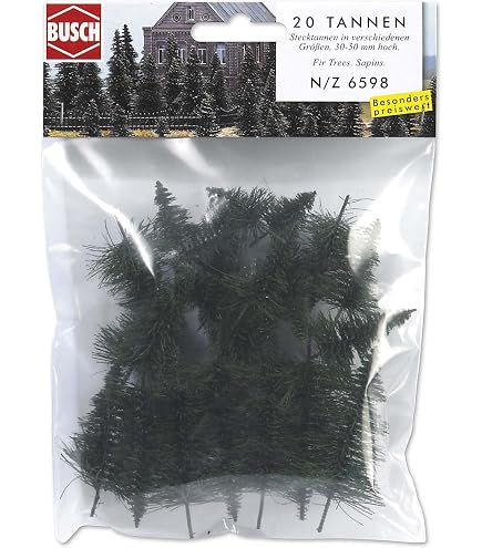 Blister de 60 sapins H:50-135mm BUSCH BUS-6472 : : modélisme ferroviaire Blister de 60 sapins H:50-135mm BUSCH BUS-6472 : : modélisme ferroviaire