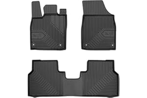 ‎MOTOS MOTOS Gummimatten Auto Fussmatte passend für Skoda Enyaq iV ab 2020 Crossover Verbessern Sie Ihren Reisekomfort mit Antirutschmatte Auto No.77- Allwetter fußmatten Auto, Schutz vor Verschmutzung