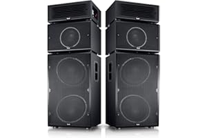 Teufel Power HiFi Kit stéréo avec système de haut-parleurs modulaires avec système audio Bluetooth Noir