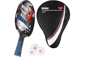 ‎BUTTERFLY Butterfly® Timo Boll Black Tischtennisschläger | Tischtennis Racket Bat TT Profi Wettkampfschläger für technisch fortgeschrittene Spieler | ITTF zertifizierter Wakaba Belag | anatomische Griffform