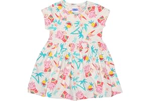 Popgear Peppa Pig Flamingo Girls Dress Multicoloured Vestidos Mujer para Niñas