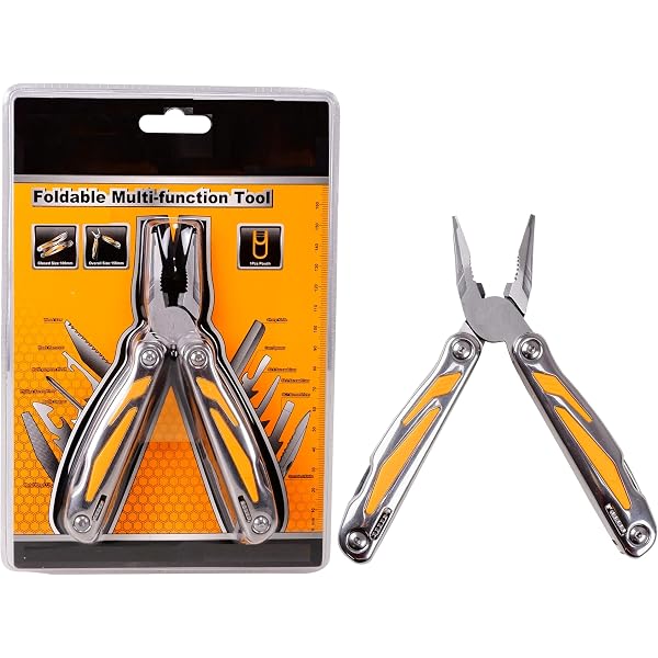 Snap-On Stainless Steel Multi Tool with Easy Grip Folding Handles