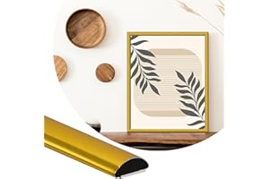 ZOWZOW 3M Peel and Stick Trim,Flexible Trim Molding for Backsplash Tile Edge, Self-Adhesive Wall Trim for Corner, Frame Decor Matte Gold