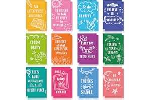 Zonon 24 Quaderno Colorato, Mini Taccuini Motivazionali Divertenti Quaderni Tascabili Ispirati Diari Kawaii Piccoli Forniture per Insegnanti per Donne Viaggio (Stile Marmo)