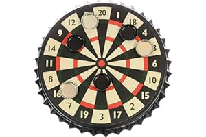FUNTIME GIFTS Funtime Eg3500 Fléchettes magnétiques pour Bouchon de Bouteille Unisexe, Noir, Rouge, Beige et Vert, 25.2 Centimetres