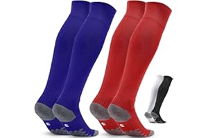 ‎NORTHDEER Fußballsocken Kinder Herren Stutzen 2 Paar - Fußballstutzen Stutzenstrumpf EU 27-46 – Sportsocken Trainingssocke Sockenstutzen - für Fußball, Laufen, Training