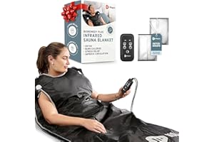 LifePro Couverture de Sauna pour la détoxification – Sauna Infrarouge lointain Portable pour la Maison Detox Calme Votre Corps et Votre Esprit Noir