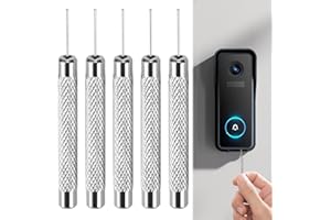 Lueden Doorbell Removal Pin 5 Pack Release Key Security Removal Tool Replacement Doorbell Mount Anti-slip Remove Tool Compatible with Arlo Video Blink Google Nest Eufy Ring Doorbell SIM Card