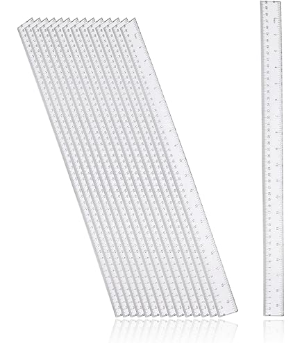AIEX 40 Stück 15cm Zoll Lineal, Kleines Transparentes Lineal - View #10