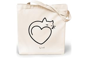 Loxato Tote Bag Aesthetic - Borsa Shopper Cotone 220g/m2 35x42cm - Borsa Tela Donna - Borse Shopper Tela - Extra Largo 8cm