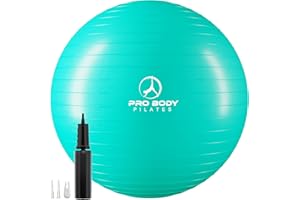 ProBody Pilates Ball Exercise Ball Yoga Ball, Multiple Sizes Stability Ball Chair, Gym Grade Birthing Ball for Pregnancy, Fitness, Balance, Workout and Physical Therapy