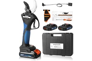 SWANSOFT 8605 Akku Astschere, 40mm Akku Gartenschere, 1050W 21V 2A Progressive Elektrische Astschere für Olivenbäume, Weinberg