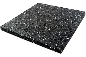 etm Rubber Gym Matting 20 mm Soundproof Mat, Thick Rubber Mat, Protective Flooring for Gym Floors, Fitness Equipment Underlay Mat