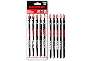 WERKON 10 x profesjonalny brzeszczot do wyrzynarki 180 mm trzonek T T744D ekstra długi brzeszczoty do drewna