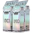 Okamoto Condom | Ultra Thin Condoms for Men | Thinnest Premium Japanese Condoms | Made In Japan | 0.03 mm thin | 003 Platinum (Pack of 4)