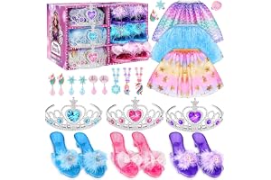 Prinsessornas Klädskor, Prinsessdräkt För Flickor, Leksaker, Falska Smycken Och Accessoarer För Flickor 3, 4, 5 Och 6 År, Föd
