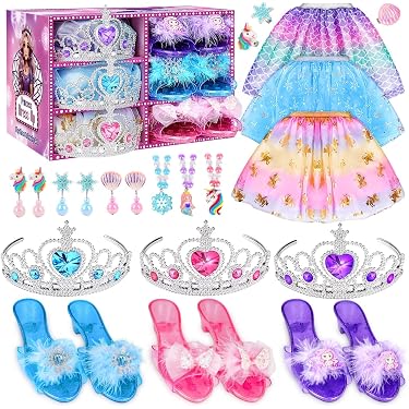 YOSICIL Chaussures Princesse Elsa Frozen Pailletées à Talons Pour Filles 3-14 Ans - Rose, Pointure 25 - Parfait Pour Déguisement & Fête