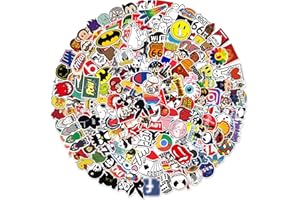 QJFHURB koffer Aufkleber 251 Stück Coole Für Laptop Stickerbomb Skateboard Reise Vinyl Pack Skater Stickerkateboard-aufklebe Motorradnabe Sticker Set Wasserflaschen Geschenk Für