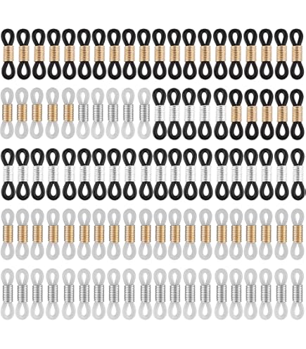 CALLARON 40pièces Chaine Lunette Avec Embouts Connecteurs Antidérapants Pour Lunettes Détachées Pour Verres Et Chaînette