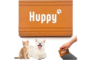 Huppy Brosse Enlève Poils – Brosse Anti Poils Animaux – Remover Pet Hair pour Chien, Chat, Vêtements, Tapis, Voiture – Gratte Poils Racloir – Grattoir Nettoyage Canapé & Anti Bouloche et Cheveux