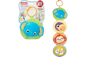 COLORBABY winfun - Libro sensorial, libro sensorial desplegable, libros blandos para bebé, libro de tela bebé, juguetes bebé desde 0 meses, juguetes recién nacido, (46500)