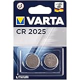 VARTA Batterien Electronics CR2025 Lithium Knopfzelle 3V Batterie 2er Pack Knopfzellen in Original 2er Blisterverpackung