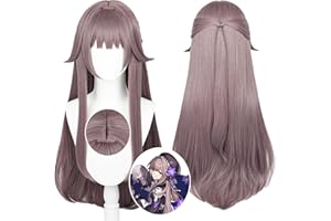 UTIEHD Pelucas de cosplay Honkai Star Rail para personajes en eventos de cosplay, exposiciones de anime, fiestas y Halloween (Herta)