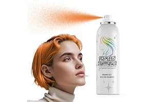 HIESGIE Orange Temporäres Haarfarbspray - Sanfte Formel, Waschbar & Nicht Klebrig | Sofortige Haarfarbe-Alternative für Erwachsene | Halloween, Kostüm, Party-Make-up, 150ml