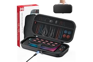 FASTSNAIL Tasche für Nintendo Switch 2(2025), tragbare Reisetasche mit speziellem Ladeanschluss & Bildschirmabdeckung & 10 Spielekartensteckplatz & Tasche für Switch 2/Switch 1/OLED/Lite Konsole